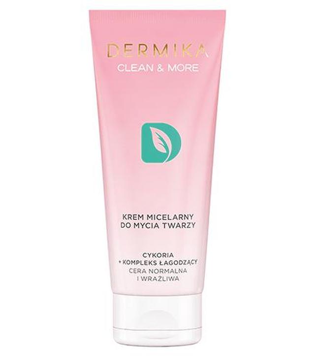 Dermika Clean & More  Krem micelarny do mycia twarzy , cera normalna i wrażliwa - 150 ml - cena, opinie, właściwości - ważny do 2025-09-30