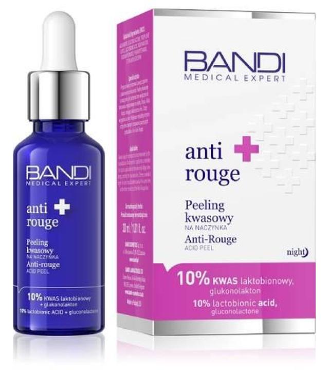 Bandi Expert Anti-Rouge Peeling kwasowy na naczynka 10%, 30 ml