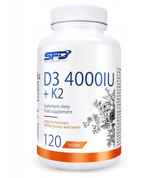 SFD D3 4000IU + K2 - 120 tabl. - cena, opinie, właściwości