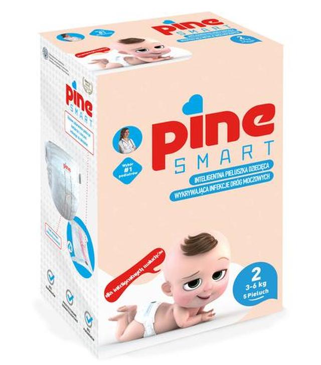 Pine Smart inteligentne pieluchy dla dzieci, mini 2 (3-6 kg), 5 sztuk
