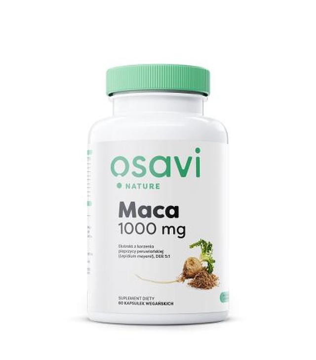 OSAVI  Maca Nature 1000 mg, 60 kapsułek