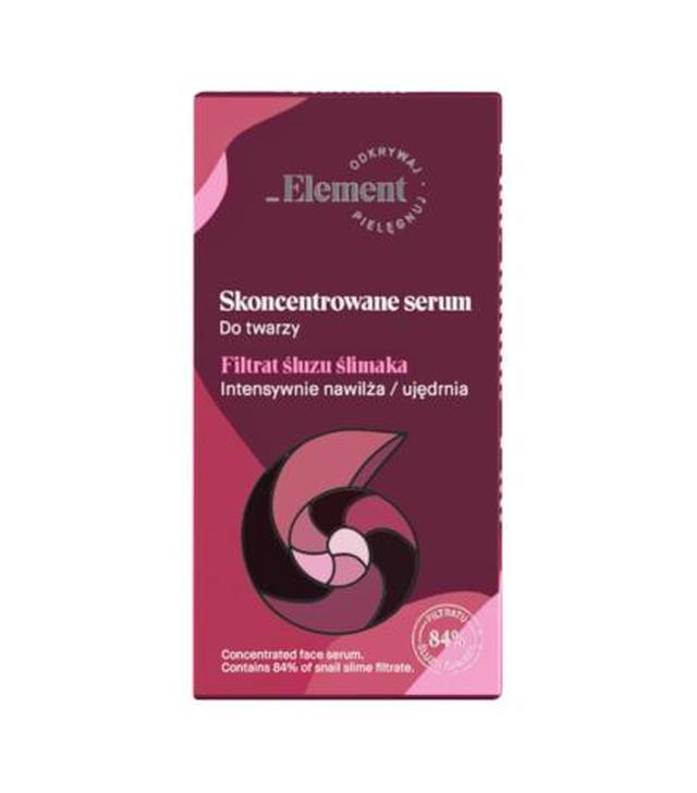 Vis Plantis Element Filtrat śluzu ślimaka przeciw oznakom starzenia serum do twarzy - 30 ml - cena, opinie, właściwości