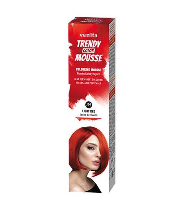 VENITA Pianka Trendy Color nr 34 Jasna czerwień, 75 ml - 1018634 - uszkodzone opakowanie