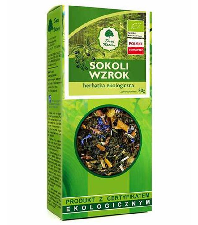 Dary Natury Ekologiczna Herbatka sokoli wzrok, 50 g, cena, opinie, właściwości - 1023793 - uszkodzone opakowanie
