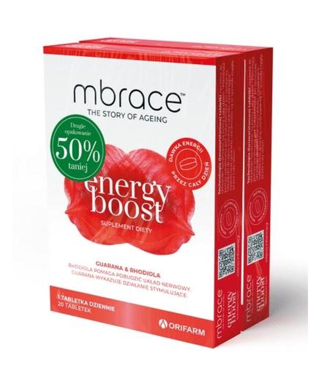 Mbrace Energy Boost, 2 x 20 tabletek