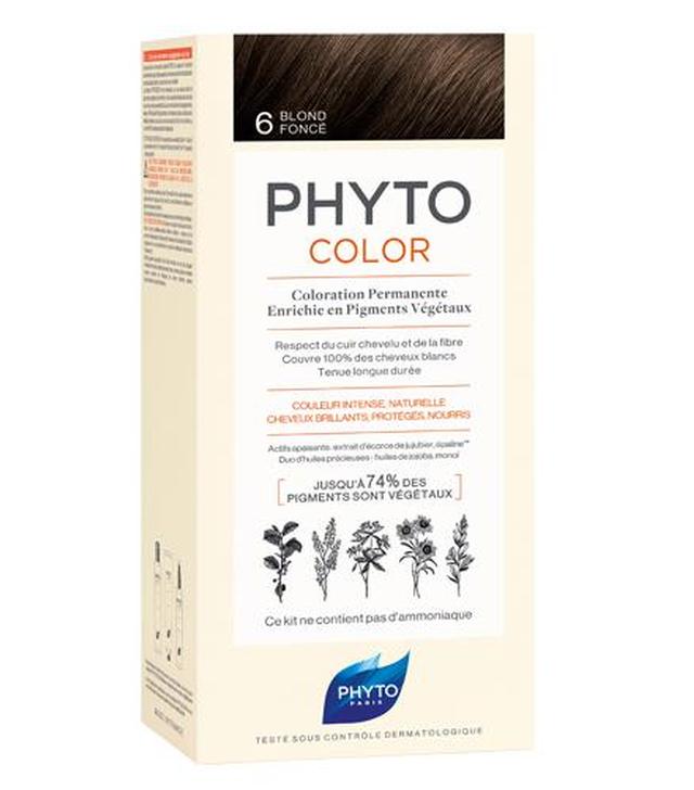 PHYTO COLOR Farba do włosów - 6 CIEMNY BLOND - 1019931 - uszkodzone kartonowe opakowanie