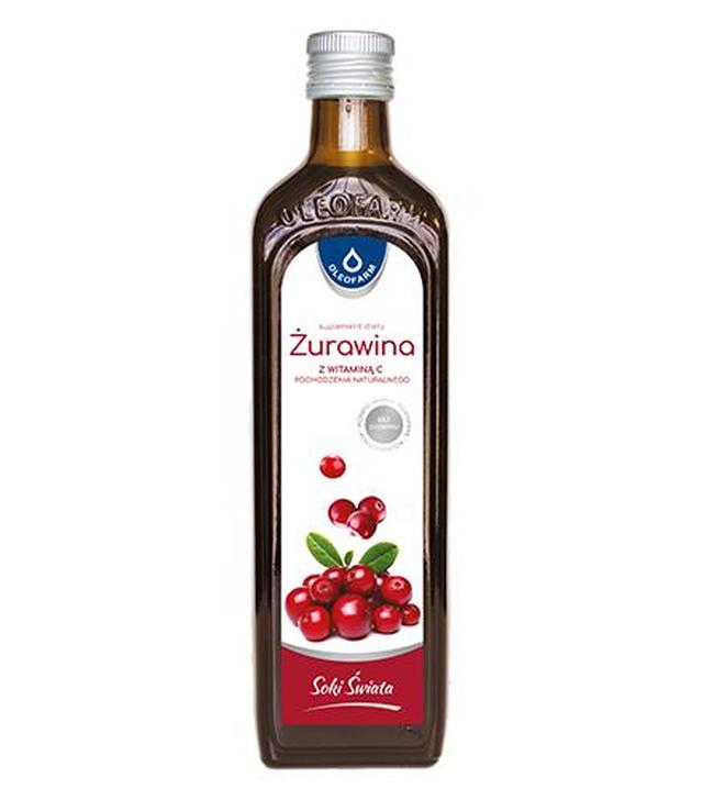Oleofarm Żurawina sok z naturalną witaminą C, 490 ml