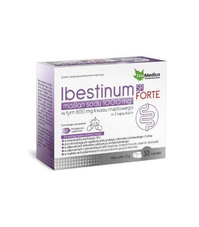 Ekamedica, Maślan sodu 1000 mg Ibestinum Forte SR, kapsułki, 30 sztuk