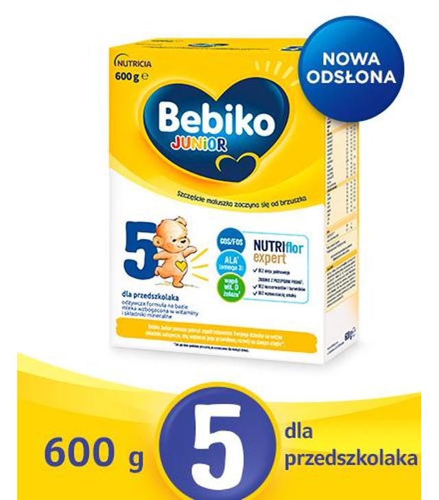 Bebiko Junior 5 NutriFlor Expert dla przedszkolaka, 600 g
