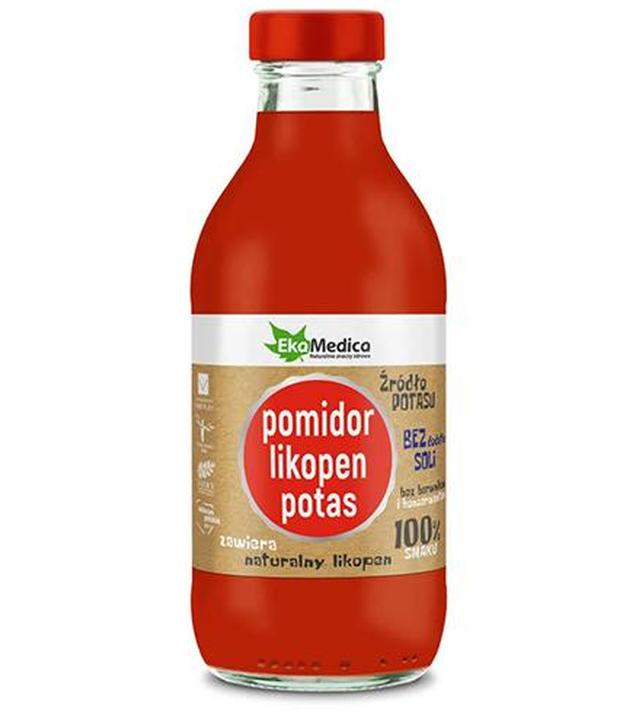 EkaMedica Sok Pomidor, likopen, potas - 300 ml - cena, opinie, właściwości