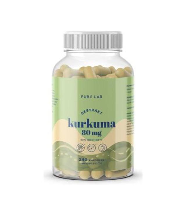 Pure Lab Kurkuma 80 mg, 240 kapsułek