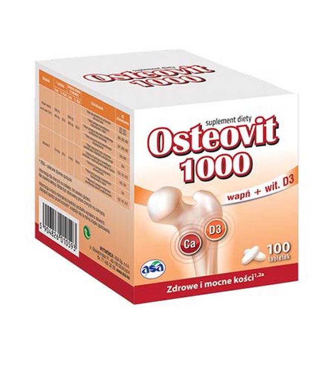 OSTEOVIT 1000, wapń na osteoporozę, 100 tabl.