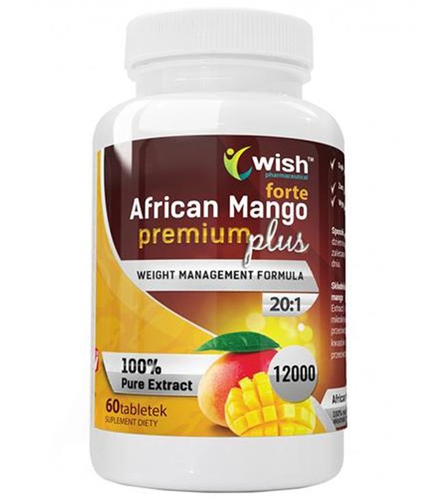 Wish African Mango Premium Plus - 60 tabl.- cena, opinie, właściwości