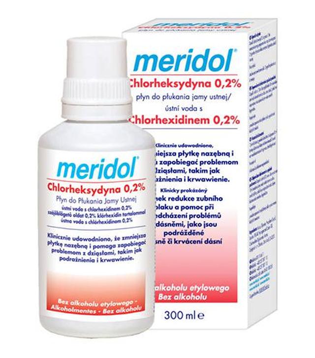 Meridol Płyn do płukania jamy ustnej Chlorheksydyna 0,2%, 300 ml