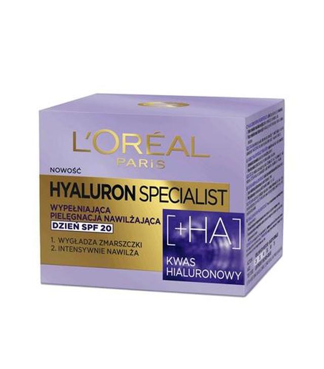 L'oreal Paris Hyaluron Specialist Wypełniająca pielęgnacja nawilżająca na dzień SPF 20, 50 ml