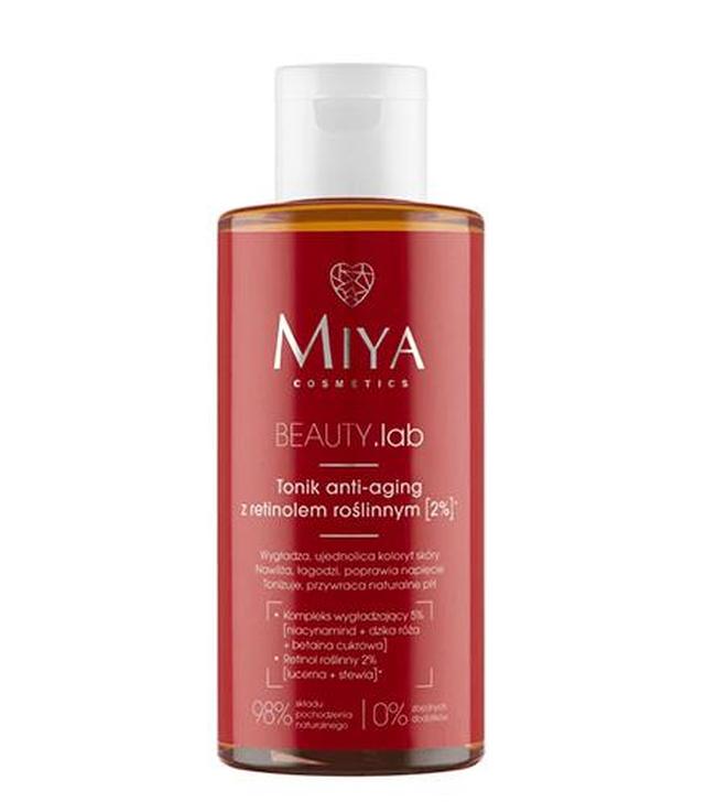 Miya Beauty.lab Tonik anti-aging z retinolem roślinnym [2%], 150 ml, cena, opinie, stosowanie