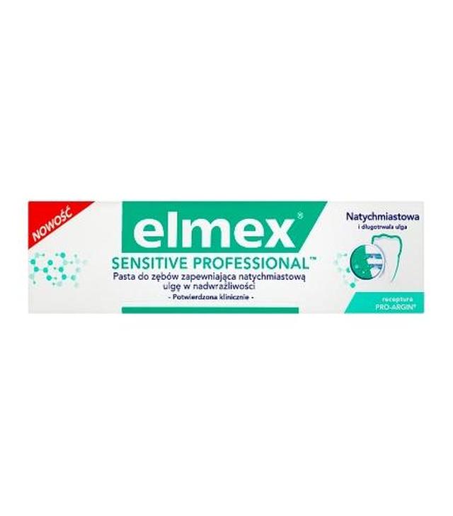 ELMEX SENSITIVE PROFFESIONAL Pasta do zębów - 75 ml - cena, opinie, wskazania