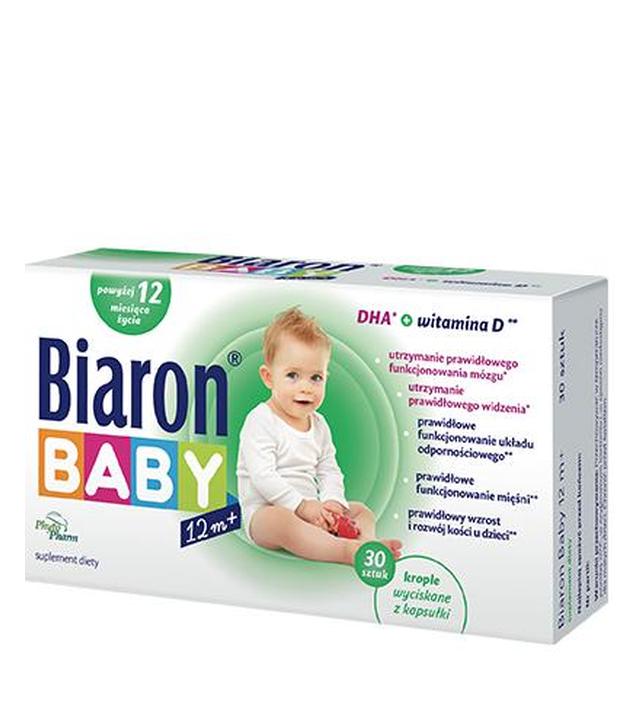 Biaron Baby 12 m+ krople wyciskane z kapsułki, 30 kapsułek