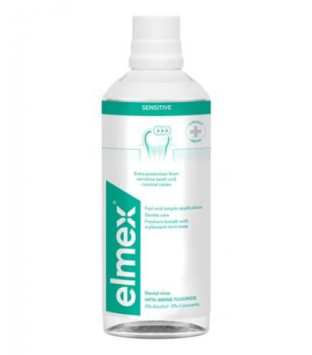 ELMEX SENSITIVE Płyn do płukania jamy ustnej przeciw próchnicy z aminofluorkiem, 400 ml