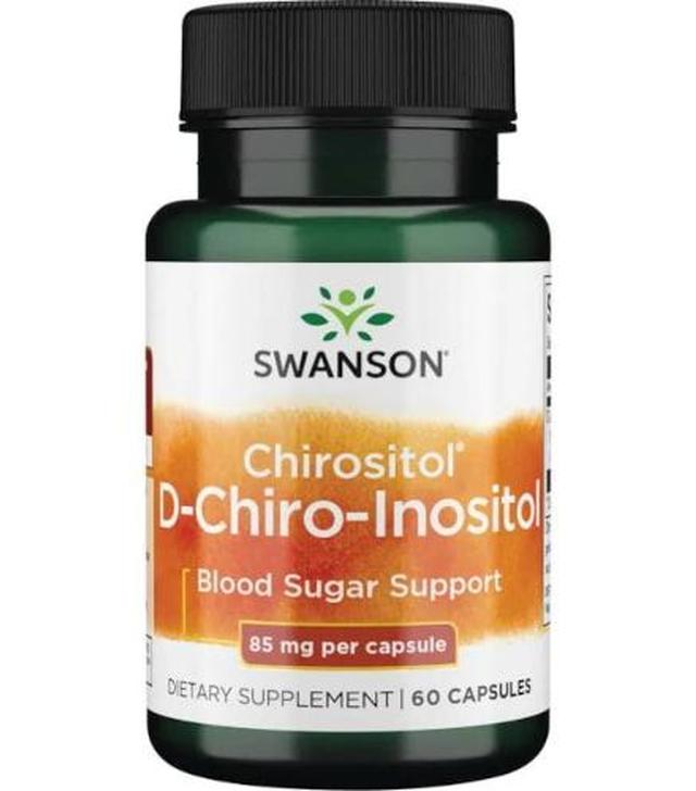 Swanson D-Chiro-Inozytol - 60 kaps. Na poprawę nastroju - cena, opinie, właściwości