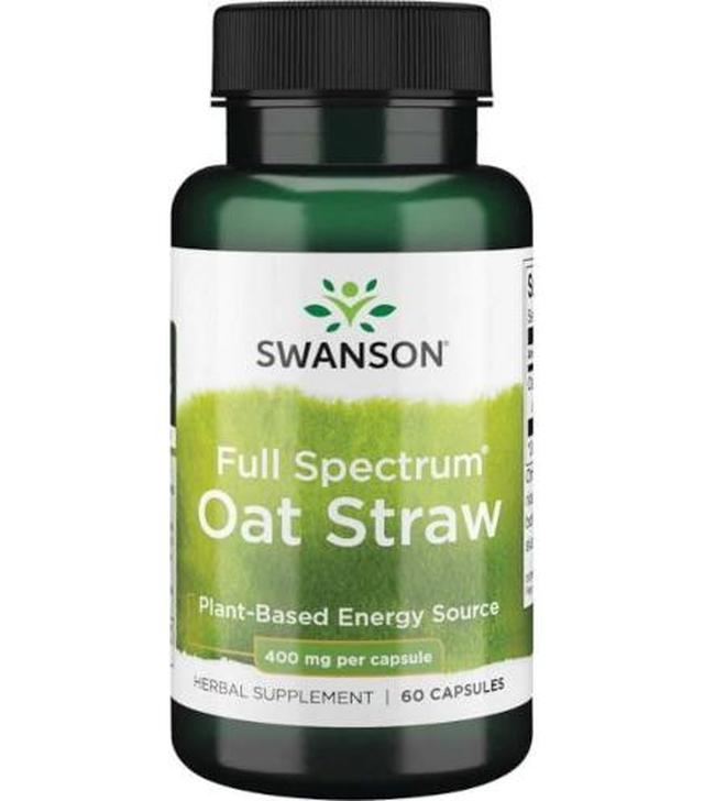 SWANSON Oat Straw 400 mg - 60 kaps.