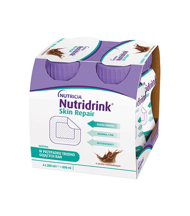 NUTRIDRINK SKIN REPAIR Czekolada, dawny Cubitan, 4 x 200 ml