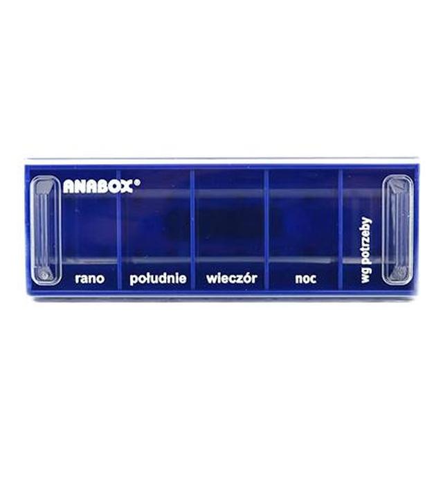 Anabox Kasetka na leki dzienna Kolor ciemny niebieski - 1 szt. - cena, opinie wskazania