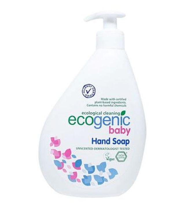 Ecogenic, Ekologiczne Mydło do rąk w płynie dla dzieci z pompką, bezzapachowe, 500 ml