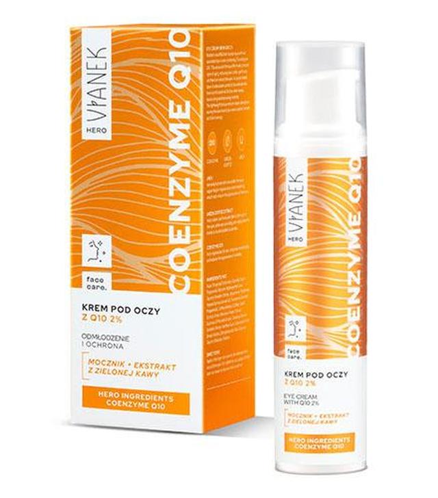Vianek Hero, Krem pod oczy koenzymem z Q10 2%, 15 ml