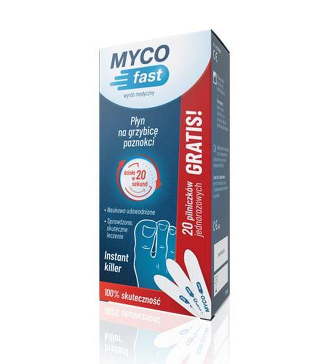 MYCOfast - 5 ml + 20 pilniczków Na grzybicę paznokci - cena, opinie, stosowanie