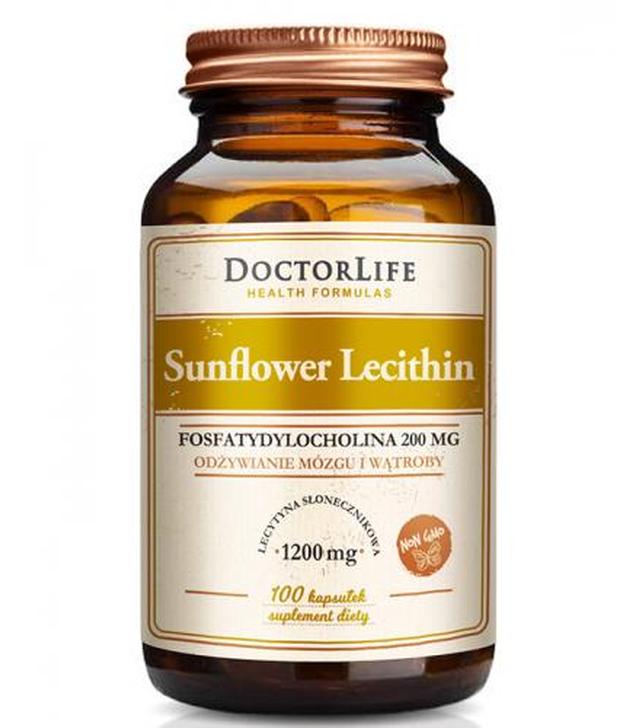 DOCTOR LIFE Sunflower Lecithin 1200 mg - 100 kaps.
