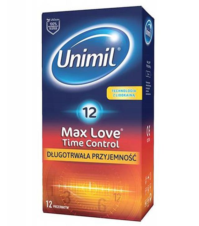 Unimil Max Love Time Control Prezerwatywy, 12 sztuk