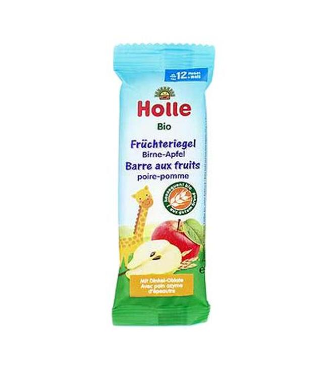 Holle Bio Batonik owocowy dla dzieci gruszka-jabłko - 25 g Po 12. miesiącu życia - cena, opinie, składniki