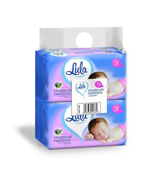 Lula Baby Chusteczki nawilżane z dodatkiem alantoiny, 4 x 72 szt. cena, opinie, właściwości