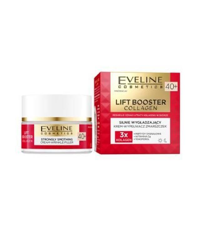 Eveline Lift Booster Collagen silnie wygładzający krem-wypełniacz zmarszczek 40+ 50 ml