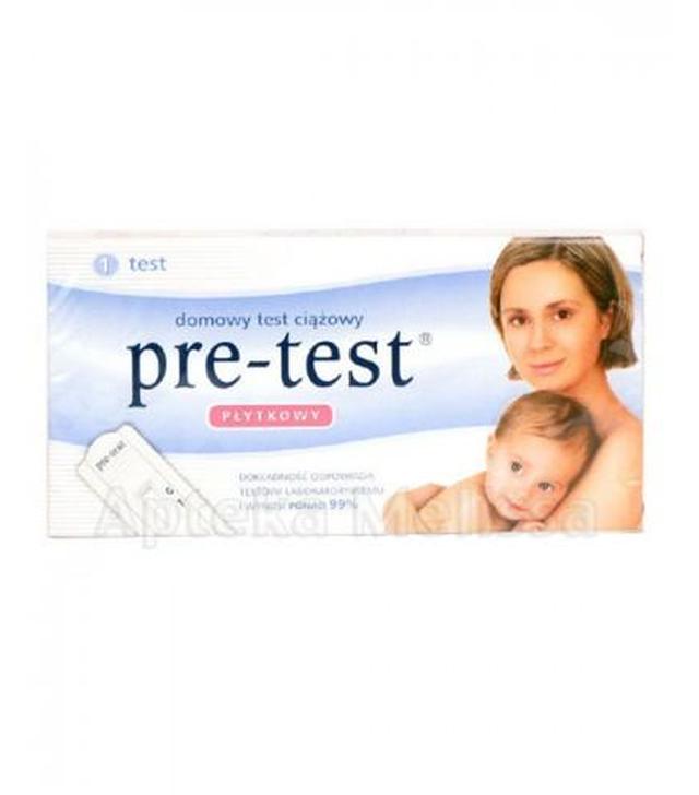 PRE-TEST Domowy test ciążowy - 1 szt. - cena, opinie, stosowanie