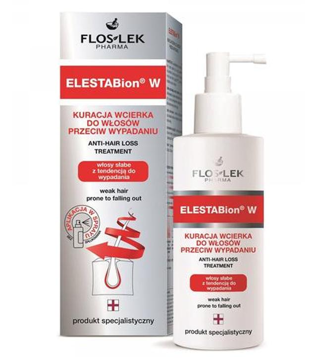 Flos-lek Elastabion W Kuracja wcierka do włosów przeciw wypadaniu - 100 ml Do włosów słabych i wypadających - cena, opinie, stosowanie