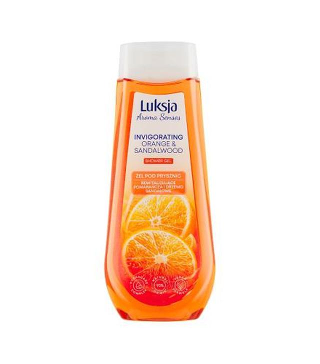 Luksja Aroma Senses Żel pod prysznic Pomarańcza i Drzewo sandałowe, 500 ml, cena, opinie, stosowanie