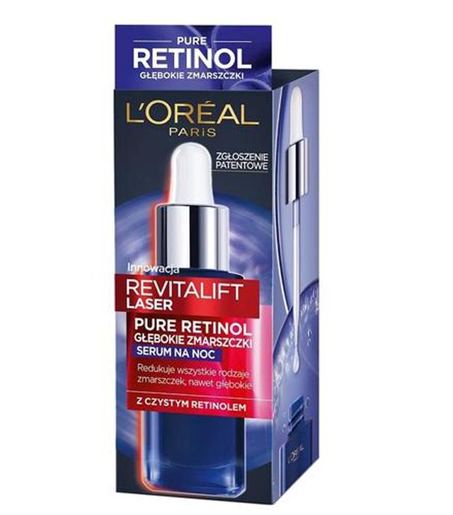 L'Oreal Paris Revitalift Laser Pure Retinol Przeciwzmarszczkowe serum do twarzy na noc - 30 ml - cena, opinie, właściwości