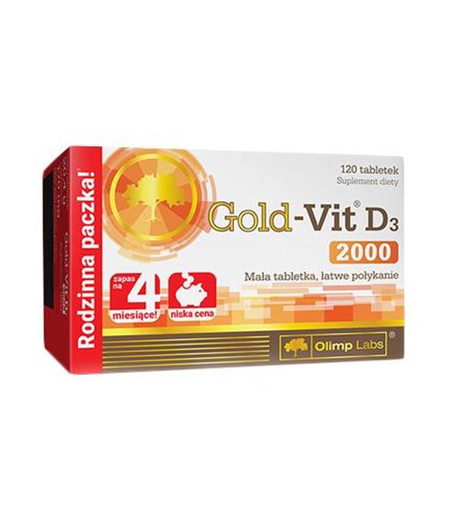 OLIMP GOLD-VIT D3 2000 - 120 tabl. Witamina D dla zdrowych kości, zębów i mięśni.