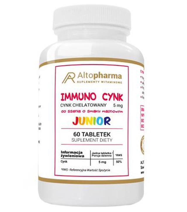 Altopharma Immuno cynk junior, 60 tabletek