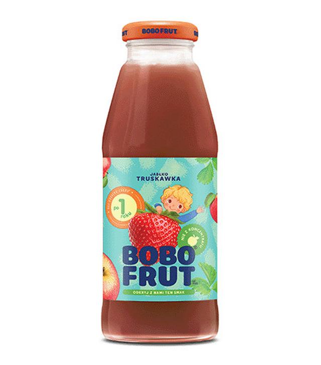 Bobo Frut Nektar jabłko truskawka po 12 miesiącu, 300 ml