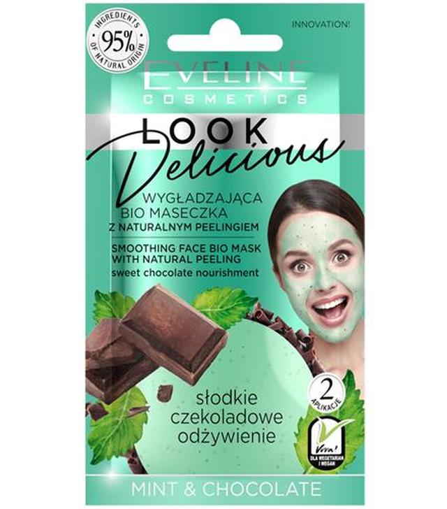 Eveline Look Delicious Wygładzająca bio maseczka + naturalny scrub mint & chocolate, 10 ml