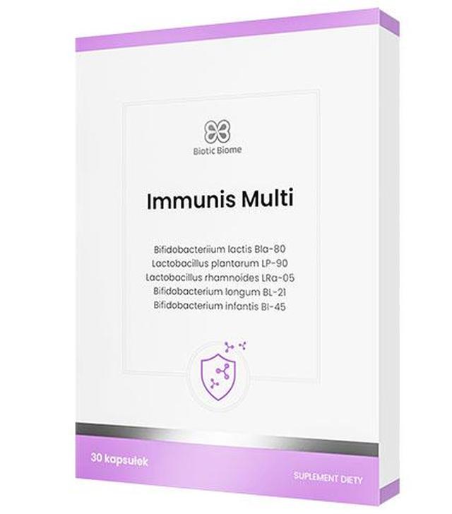 Biotic Biome Immunis Multi, 30 kapsułek, cena, opinie, wskazania