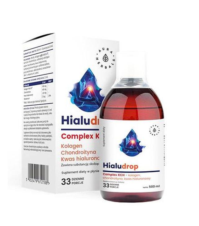 Aura Herbals Hialudrop Complex KCH - 500 ml - cena, opinie, właściwości  - ważny do 2025-09-07