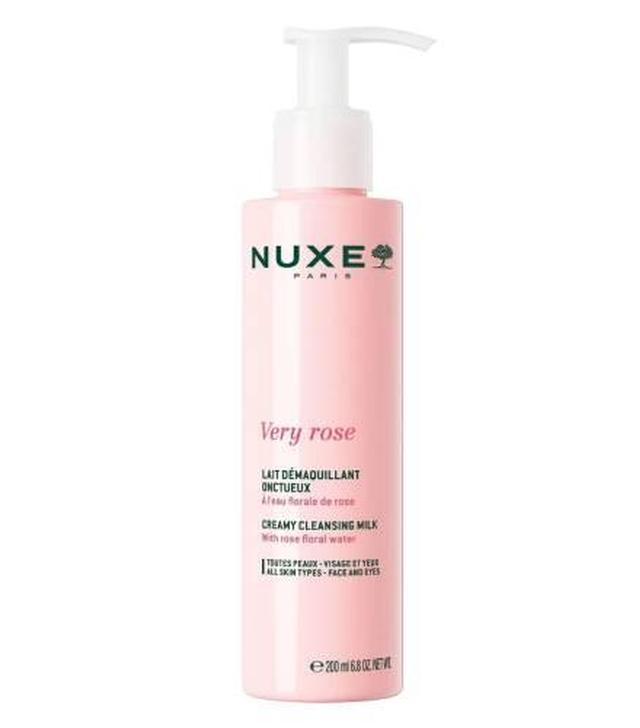 Nuxe Very Rose, Mleczko do demakijażu kremowe, 200 ml