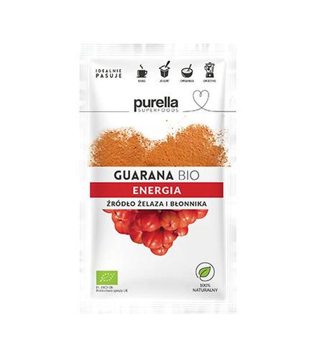 PURELLA Superfoods Guarana Bio, proszek, 21 g