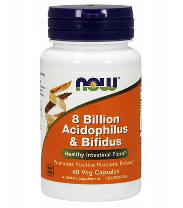 Now Foods 8 Billion Acidophilus & Bifidus - 60 kaps. - cena, opinie, wskazania