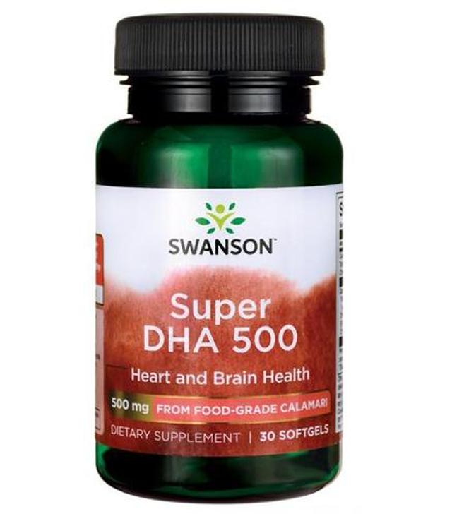 SWANSON Super DHA 500 mg - 30 kaps.