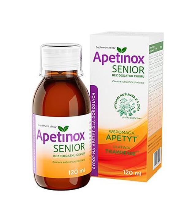 Apetinox Senior bez dodatku cukru, 120 ml